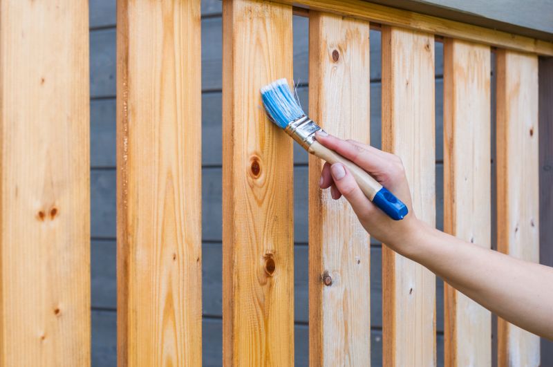 Weather-Ready Fence Painting